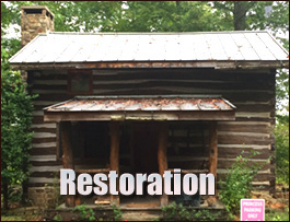 Historic Log Cabin Restoration  Forsyth County, Georgia